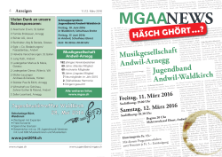 mgaanews - Musikgesellschaft Andwil