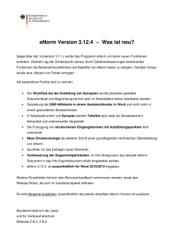 eNorm Version 3.12.4 – Was ist neu?