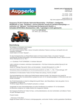 Husqvarna TS 243 2-Zylinder Hydrostat