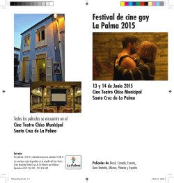 Festival de cine gay La Palma 2015
