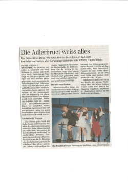 Die Adlerbruet weise alles