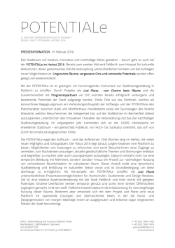 1. Presseinformation Februar 2016