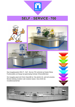 Das Ausgabesystem MULTI - Self - Service 700 verbindet auf ideale