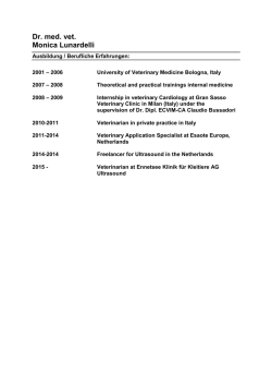 Dr. med. vet. Monica Lunardelli
