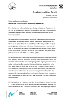 Pressemitteilung 2010 - Wasserwirtschaftsamt München