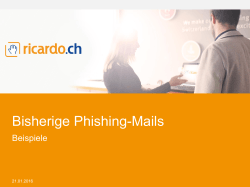 Beispiele von Phishing-E-Mails