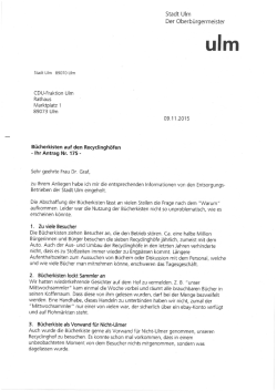 Hier kommen Sie zur Antwort von Oberb&uuml;rgermeister G&ouml;nner.