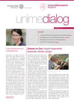 Inhalt - Universit&auml;tsmedizin Rostock