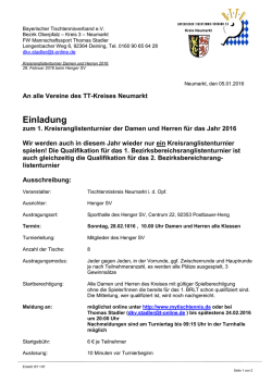 Einladung KRLT Damen Herren 2016