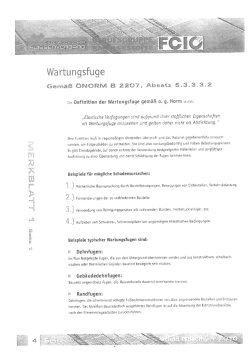 Infoblatt zur Wartungsfuge downloaden
