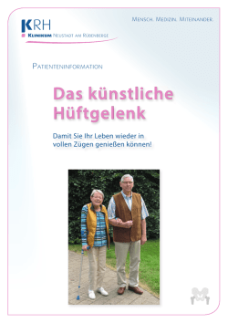 Infobrosch&uuml;re H&uuml;ftprothese