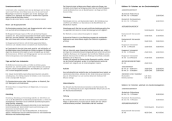 Informationen &uuml;ber Teilnahmebedingungen und Geb&uuml;hren