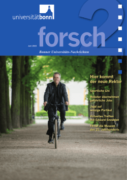 forsch 2/2015 - Universität Bonn