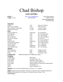 resume - Chad Bishop