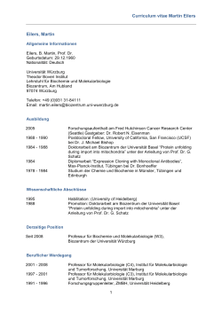 CV EILERS Deutsch 15.05.2015 - Institute of Biochemistry II