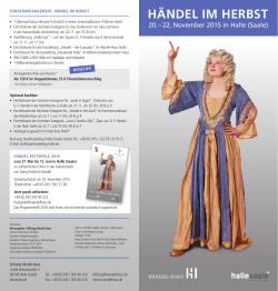 händel im herbst - Händel