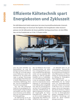 Effiziente K&auml;ltetechnik spart Energiekosten und Zykluszeit