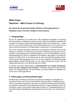 Zielgrößen extern und intern erfolgreich kommunizieren
