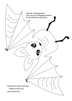 Druckvorlage Fledermaus