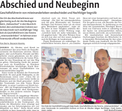 Abschied und Neubeginn