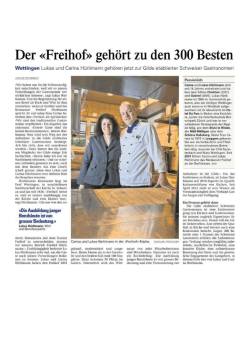 Infos - Restaurant Freihof Wettingen