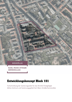 Entwicklungskonzept Block 151 - Aktion! Karl-Marx