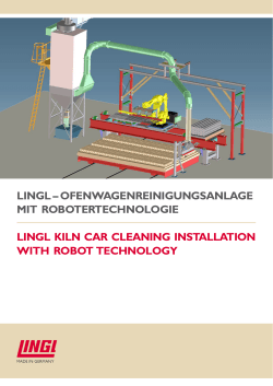 LINGL Kiln Car Cleaning Installation with Robot Technology