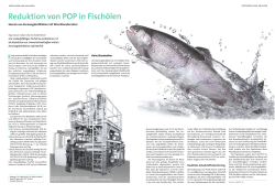 Reduktion von POP in Fischölen