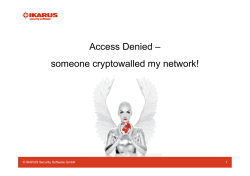 Access Denied – someone cryptowalled my network!