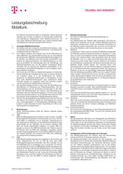 Leistungsbeschreibung Mobilfunk.