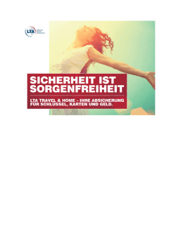 Verbraucherinformationen LTA Travel & Home