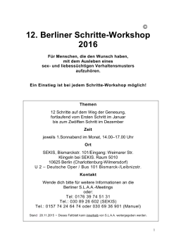 Workshop-Programm 2016