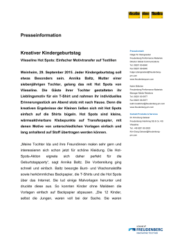 Presseinformation  - Freudenberg Performance Materials