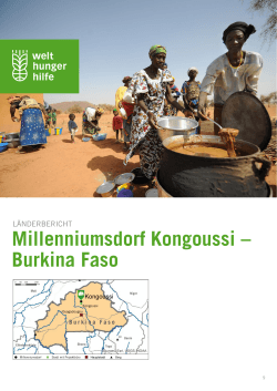 Millenniumsdorf Kongoussi – Burkina Faso