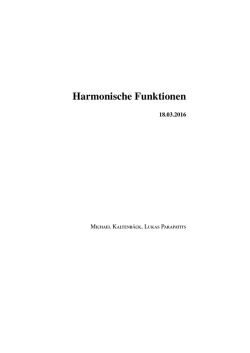 Harmonische Funktionen