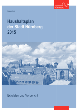 Eckdaten Haushalt 2015