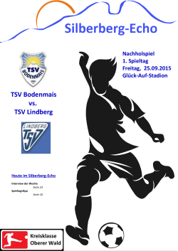 TSV Bodenmais vs. TSV Lindberg