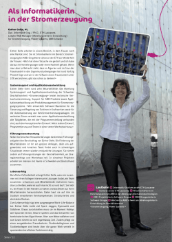 Esther ist IT-Abteilungsleiterin bei der ABB Schweiz - IT
