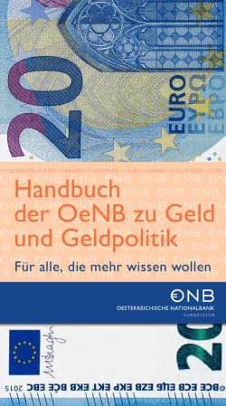 Das Handbuch der OeNB zu Geld und Geldpolitik