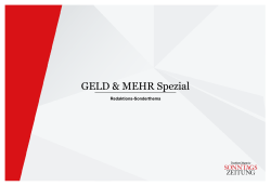GELD & MEHR Spezial - FAZ Media Solutions