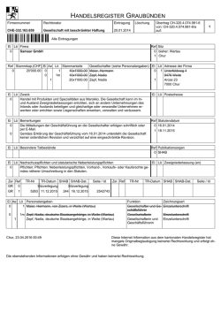 HANDELSREGISTER GRAUB&Uuml;NDEN