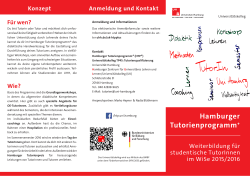 Hamburger Tutorienprogramm+ - HUL