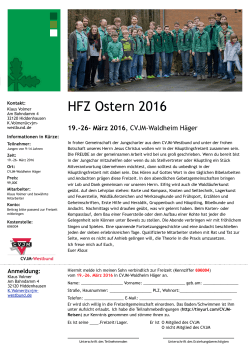 HFZ Ostern 2016 - CVJM