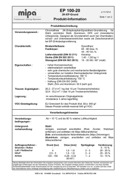 Produkt-Information EP Grund (englisch)