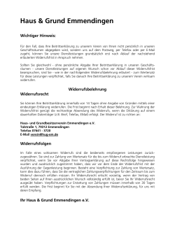 Widerrufsrecht - Haus & Grund Emmendingen