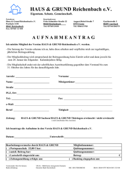 HAUS & GRUND Reichenbach e - Haus und Grund Reichenbach