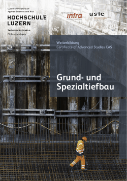 Grund- und Spezialtiefbau