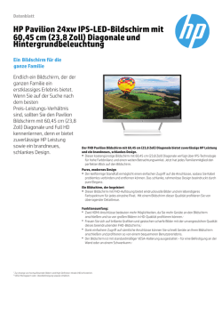 HP Pavilion 24xw IPS-LED-Bildschirm mit 60,45 cm (23,8 Zoll)