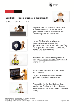 Huggie Muggies&raquo; Medienregeln, 3