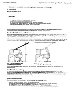 Blendung am Arbeitsplatz